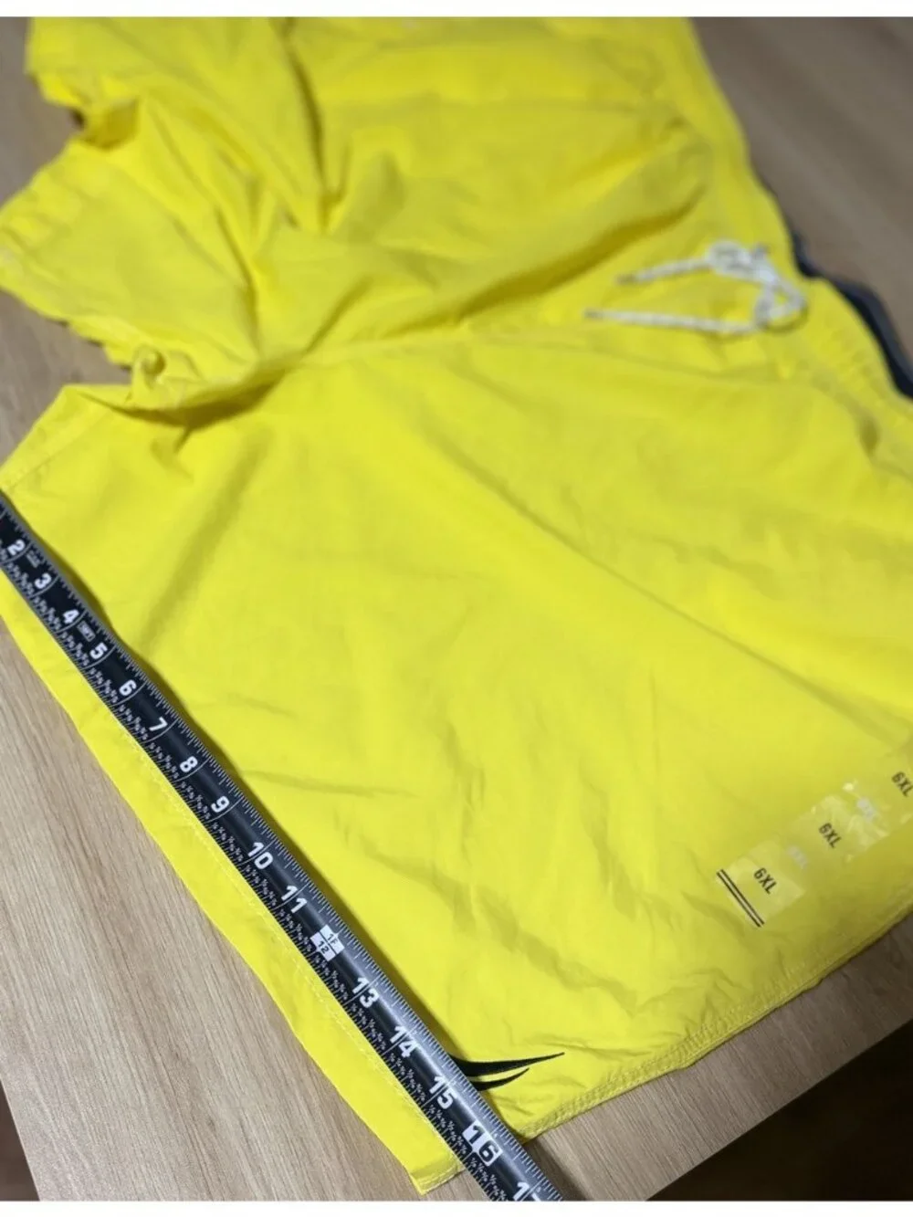 Nautica Swim Shorts Mens 6XL Yellow Performance Boxer Liner Quick Dry Trunks NEW